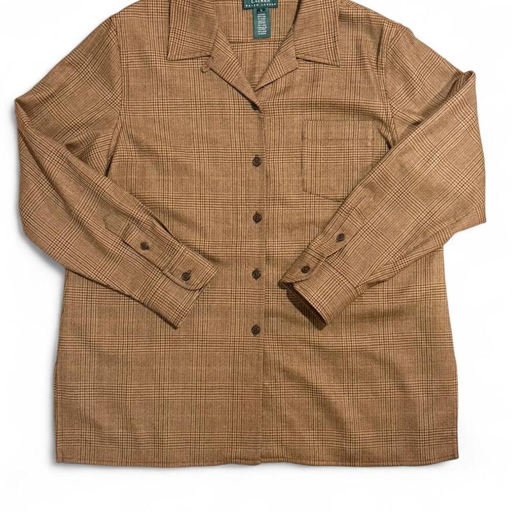 Ralph-lauren Women's Brown and Tan Shirt